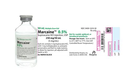 ndc 0.5% marcaine spinal injection